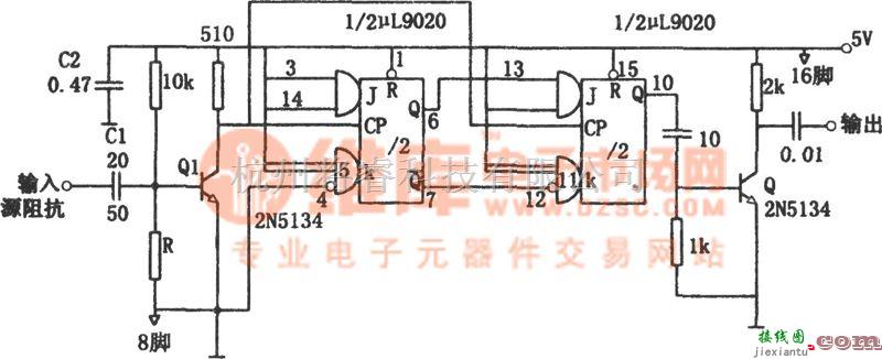 频率合成器中的输出波形对称的奇次分频计数器(μL9020)  第1张