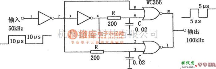 频率合成器中的简单的脉冲倍频器  第1张