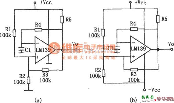 信号产生器中的LM139构成的方波发生电路  第1张