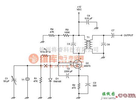 射频放大器中的射频Oscillator电路：Tuned Miller oscillator RF circuit  第1张