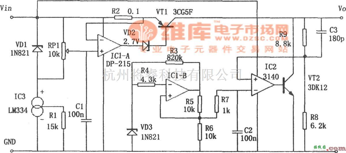 稳压电源中的高性能稳压电源(LM334)  第1张