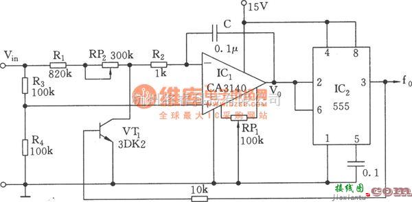 信号产生器中的低转换系数的电压／频率转换器(555)  第1张