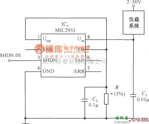 DC-DC中的MIC2951构成的低漂移恒流源电路  第1张