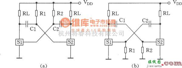 振荡电路中的用CC4066组成的振荡器  第1张