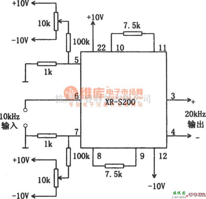 频率合成器中的利用XR-S200构成的倍频器  第1张