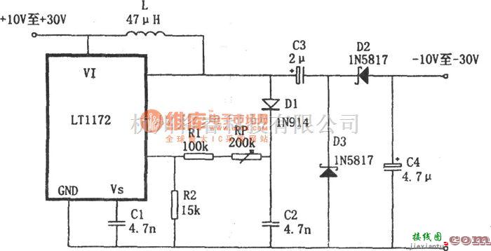 DC-DC中的LT1172构成的极性反转型升压电源  第1张