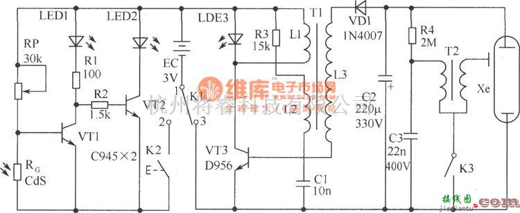 光敏电阻中的相机内藏闪光电路  第1张