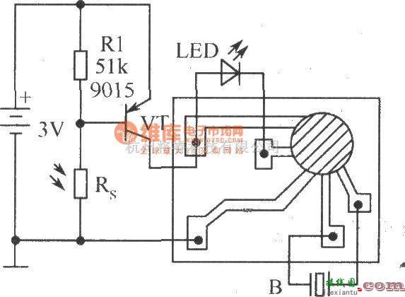 光敏电阻中的电子贺卡电路  第1张