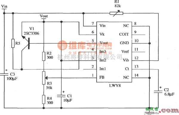恒流源中的LWY8正集成稳压器的扩流应用电路  第1张