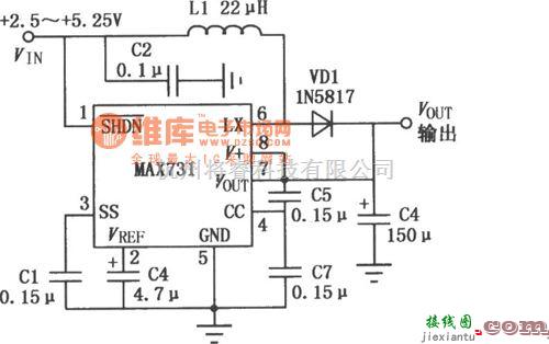 DC-DC中的MAX731开关控制型DC-DC升压变换器  第1张