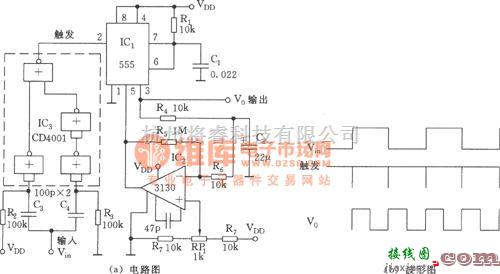 频率合成器中的具有50％占空比的倍频器(555)  第1张