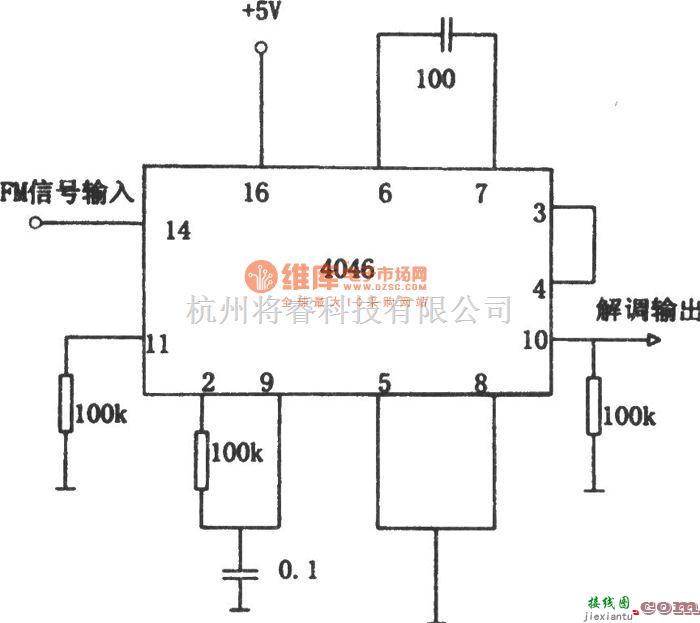 无线接收中的PLL调频解调器(4046)  第1张