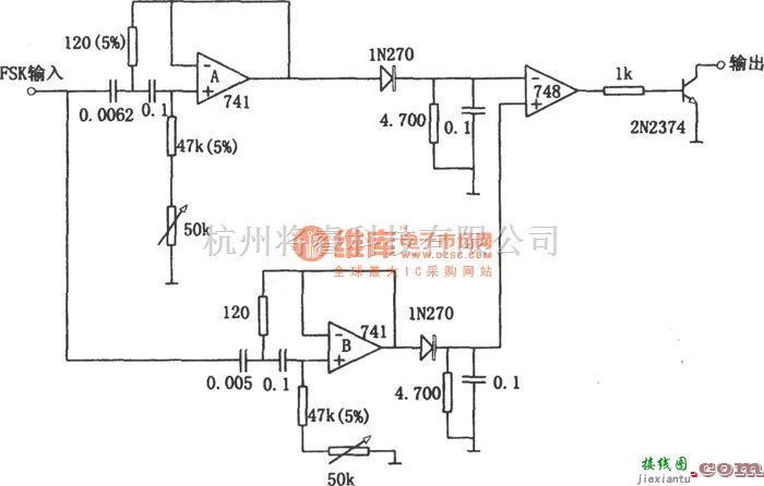 无线接收中的用有源滤波器构成的频移解调器(748)  第1张