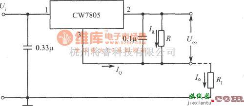 恒流源中的CW7805构成的恒流源电路  第1张