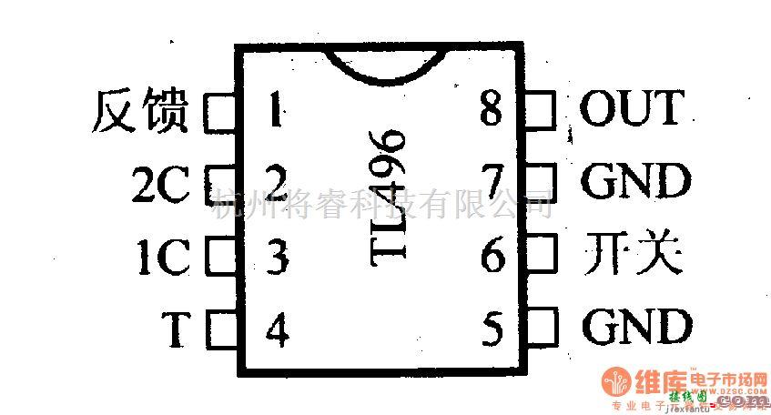 电源电路中的调压器.DC-DC电路和电源监视器引脚及主要特性 TL496 开关稳压器  第2张