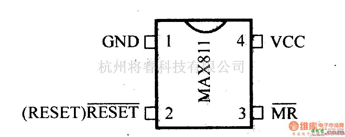 电源电路中的调压器.DC-DC电路和电源监视器引脚及主要特性 MAX811/MAX812电压监视器  第2张