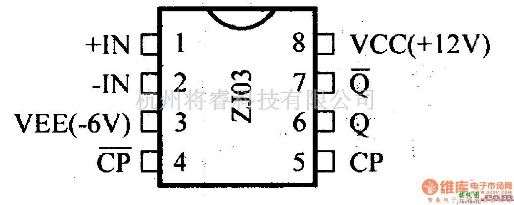 数字电路中的电路引脚及主要特性ZJ03 电压比较器  第2张