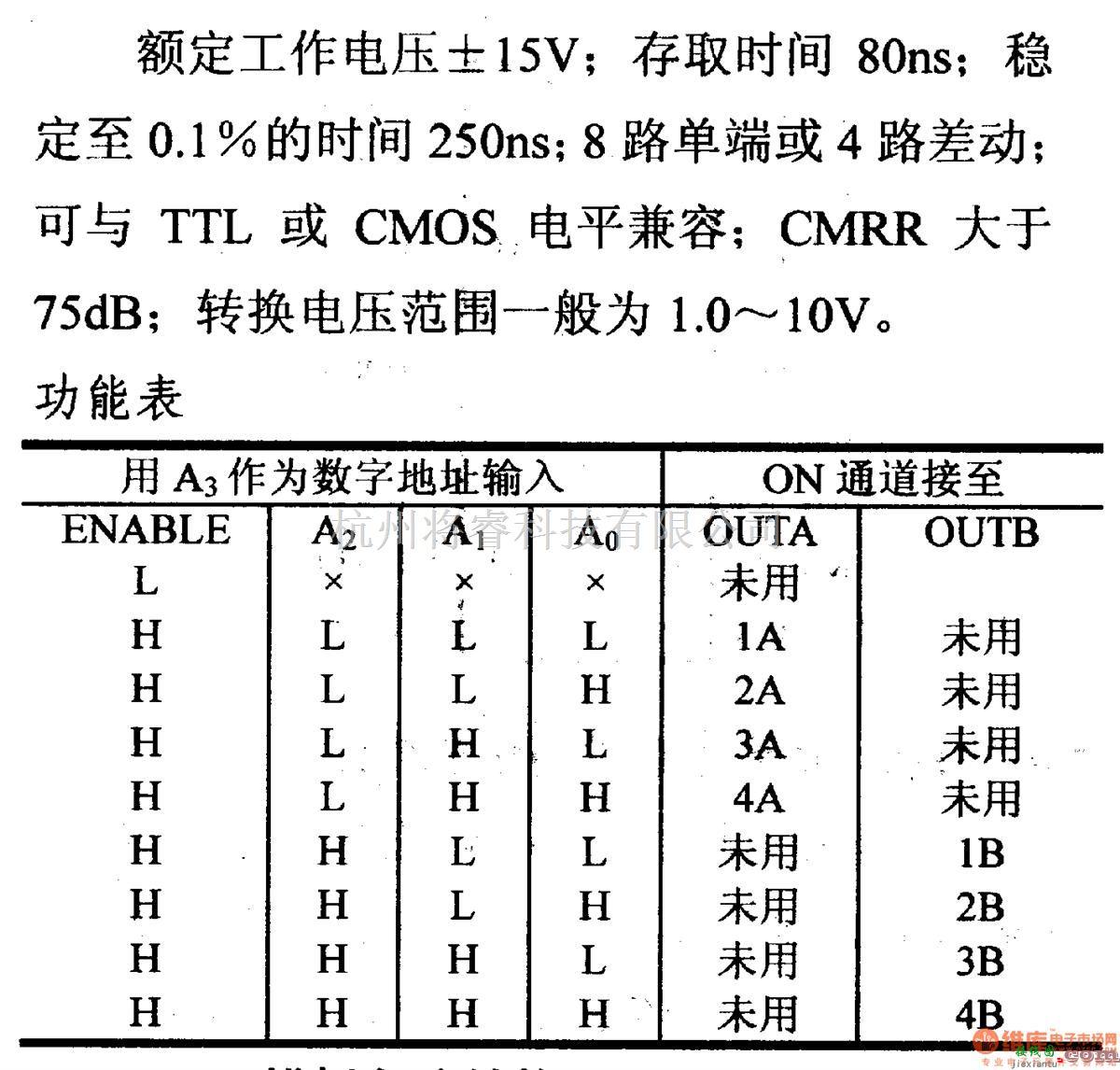 数字电路中的电路引脚及主要特性MPC801 模拟多路变换器  第2张