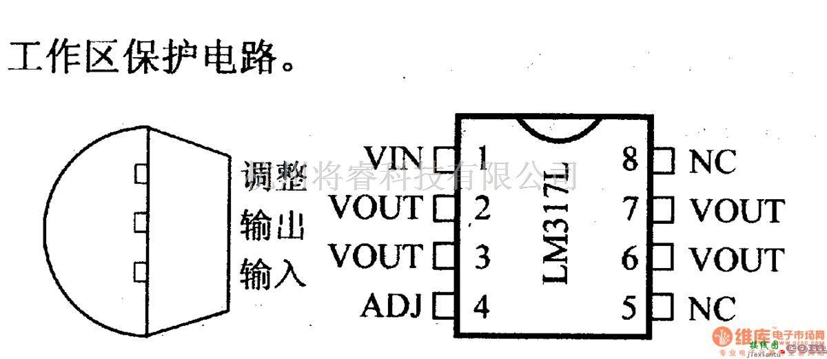 电源电路中的调压器.DC-DC电路和电源监视器引脚及主要特性 LM317L  第2张