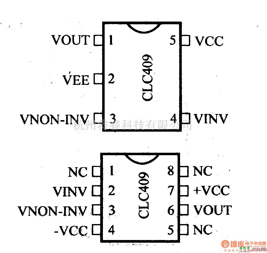 仪器仪表中的放大器引脚信主要特性 CLC409  运算放大器 第2张