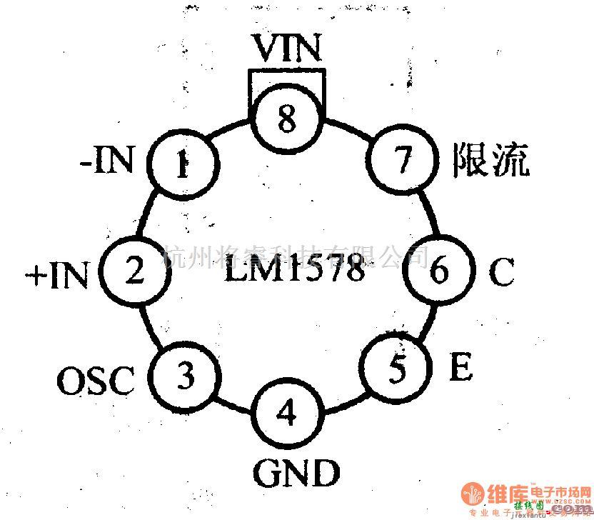 电源电路中的调压器.DC-DC电路和电源监视器引脚及主要特性 LM1578/2578/3578  第2张