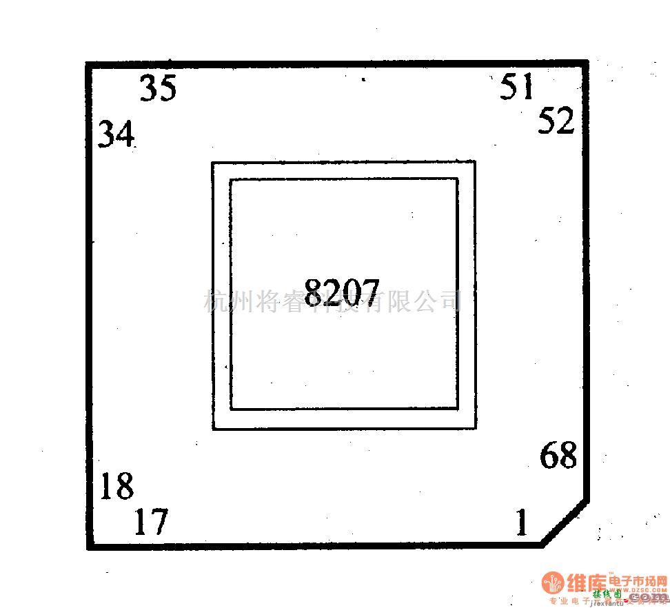 数字电路中的芯片引脚及主要特性8207动态RAM控制器  第3张