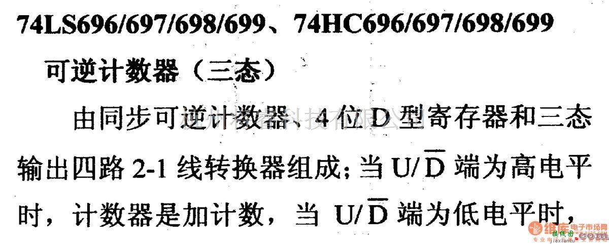 数字电路中的74系列数字电路74LS696/697等可逆计数器(三态)  第1张