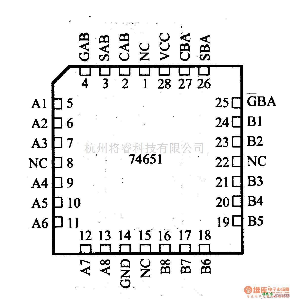 数字电路中的74系列数字电路74HCT65等总线收发器和寄存器  第2张