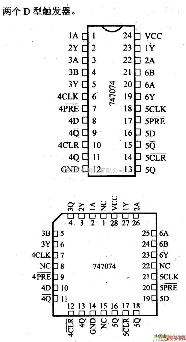 数字电路中的74系列数字电路74HC7074六功能电路  第2张