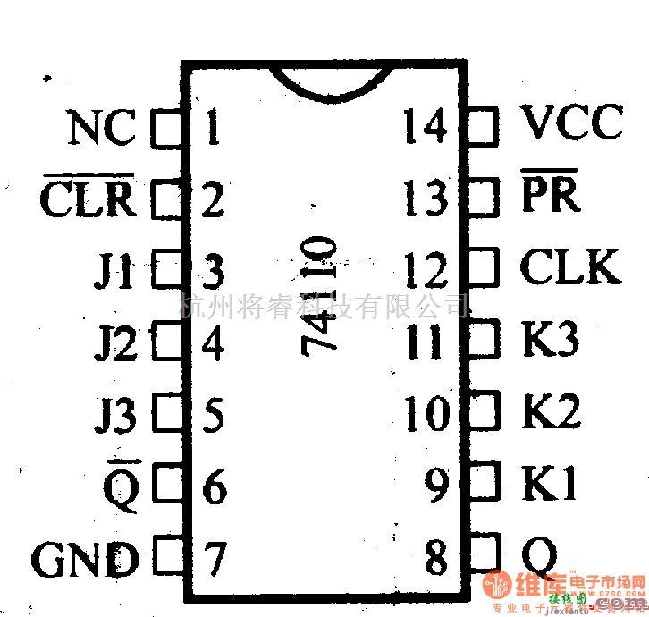 数字电路中的74系列数字电路74110,74F110与输入J-K主从触发器(带数据锁定)  第2张