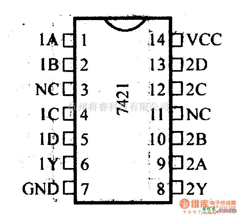 数字电路中的74系列数字电路74H21.74F21等双4输入与非门  第2张