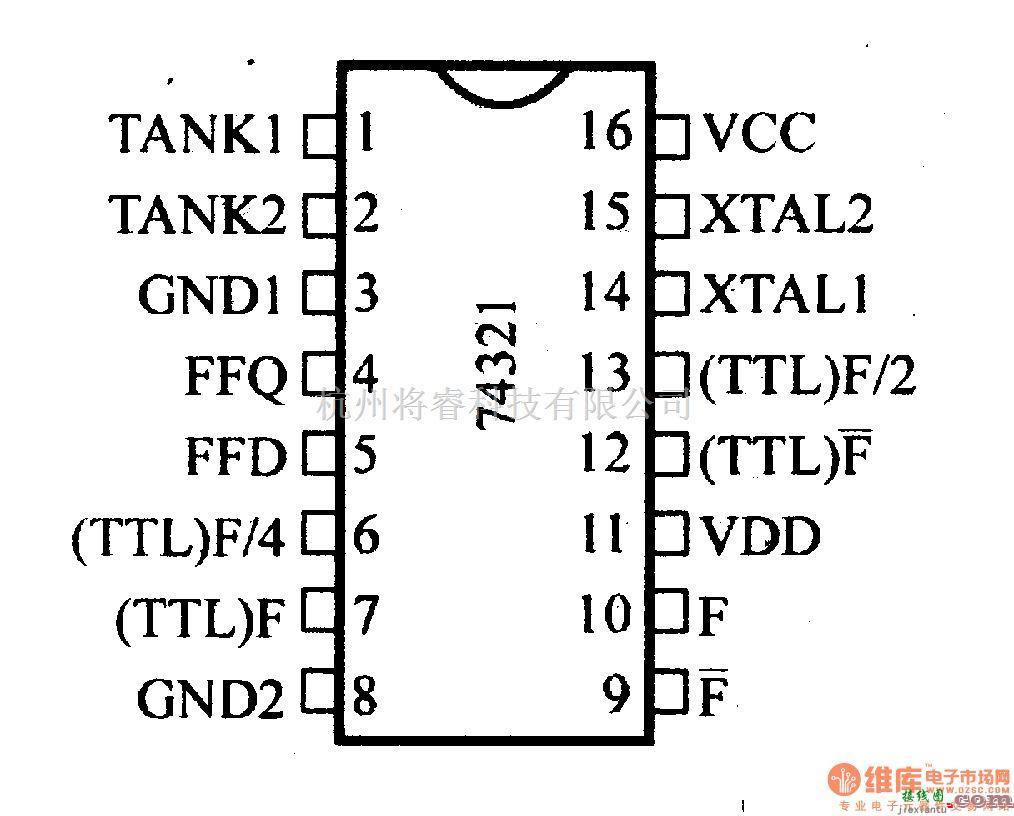 数字电路中的74系列数字电路74LS321晶体控制振荡器  第1张