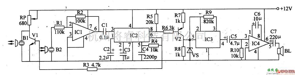 集成电路构成的信号产生中的车距语言提示器  一 第1张