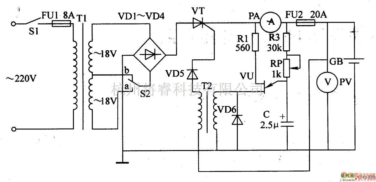 电源电路中的机动车蓄电池充电器  二 第1张