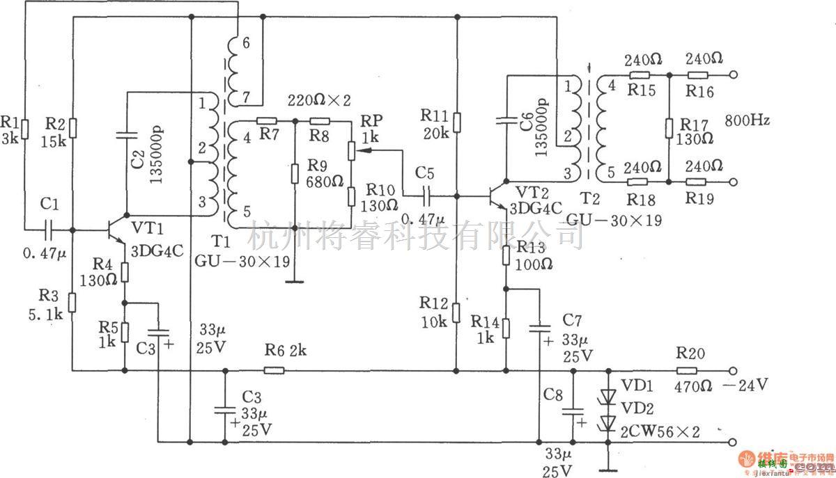低频信号产生中的800Hz信号发生器  第1张