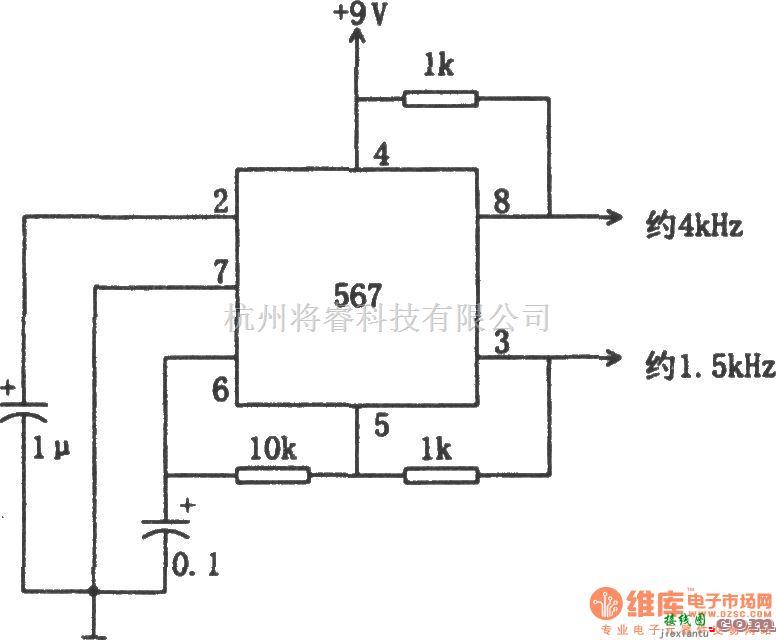 振荡电路中的双频振荡器(567)  第1张