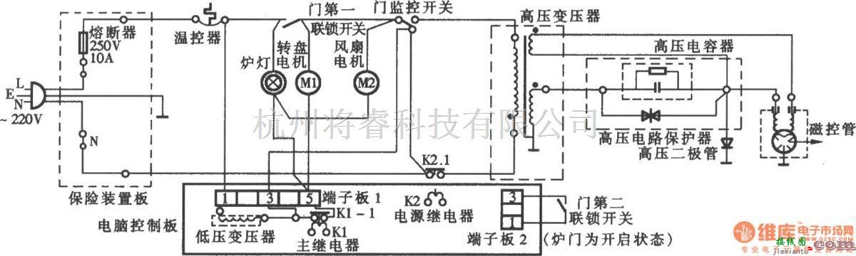 LG电子MS-2576MT电脑式微波炉电路  第1张