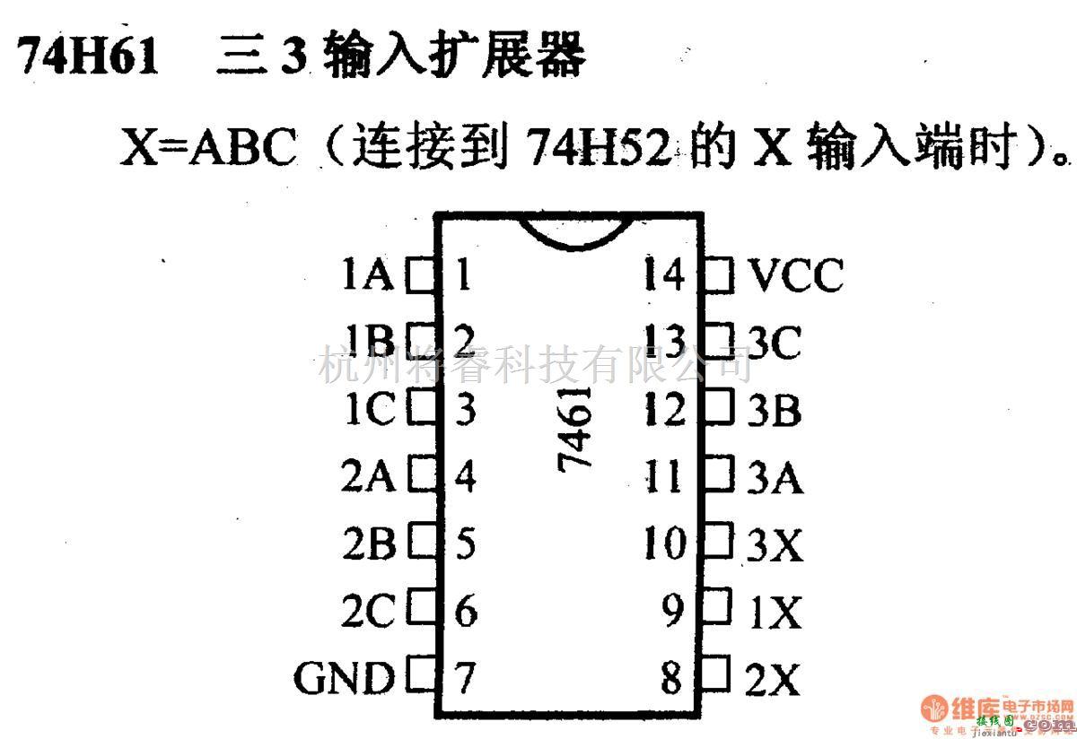 数字电路中的74系列数字电路74HC58.三3输入扩展器  第1张