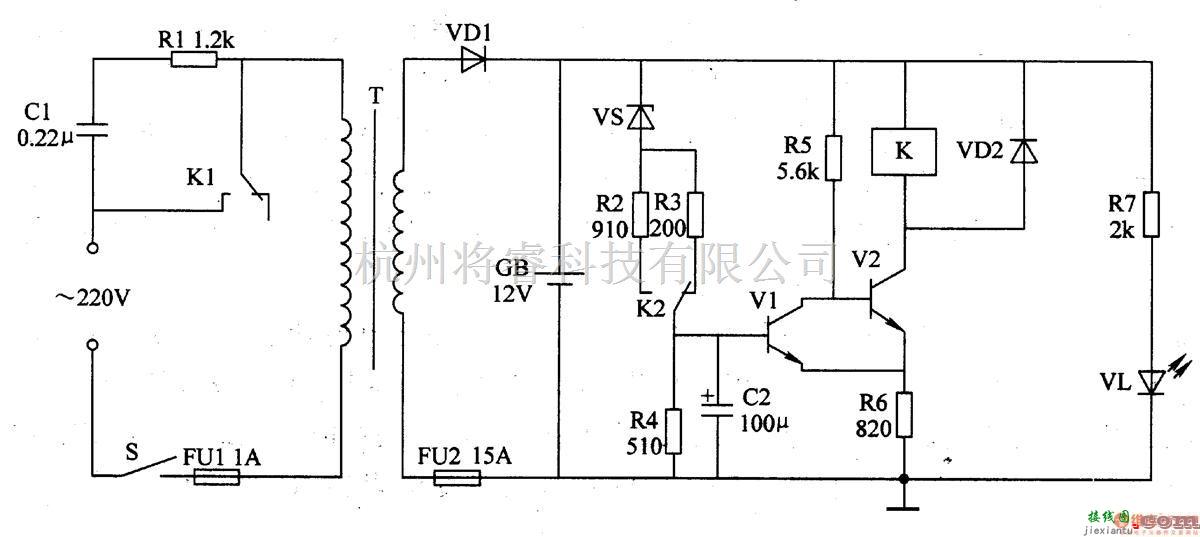 电源电路中的机动车蓄电池充电器  五 第1张