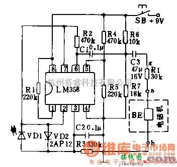 电源电路中的晶体检测器电路图  第1张