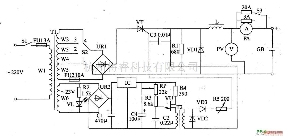 电源电路中的机动车蓄电池充电器  四 第1张