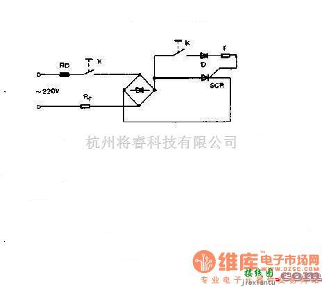 开关电路中的一种可控硅交流开关电路图  第1张