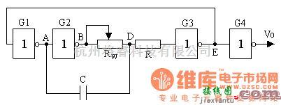 振荡电路中的带RC电路的环形振荡器电路图  第1张