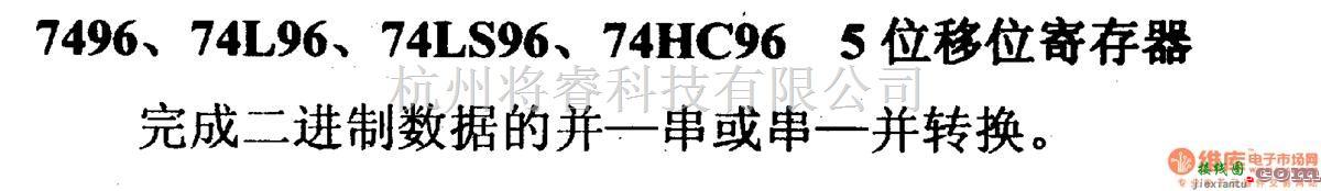 数字电路中的74系列数字电路7496,74L96等5位移位寄存器  第2张