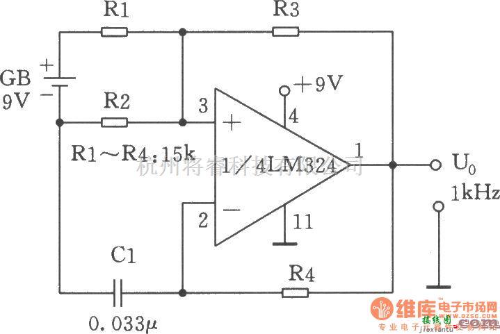 低频信号产生中的1kHz音频方波发生器  第1张