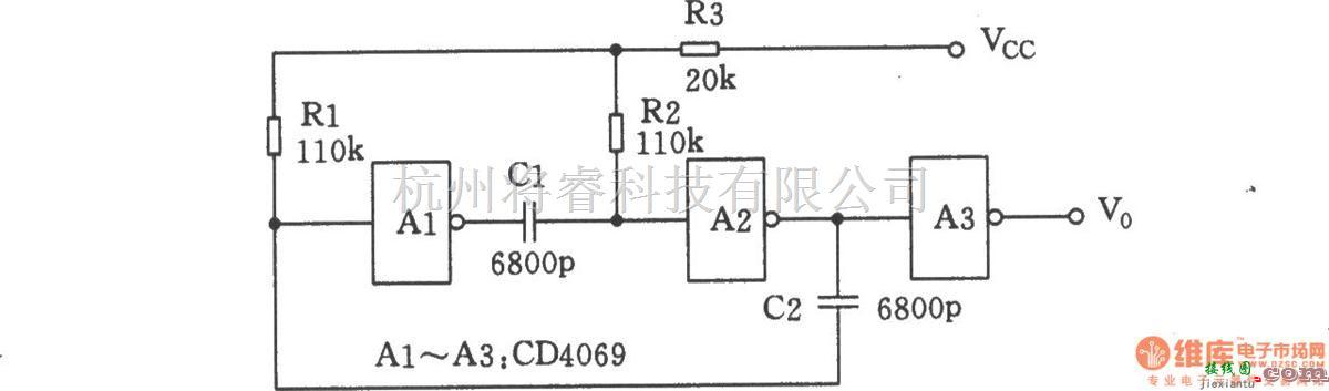 压控信号产生器中的CMOS门压控振荡器  第1张