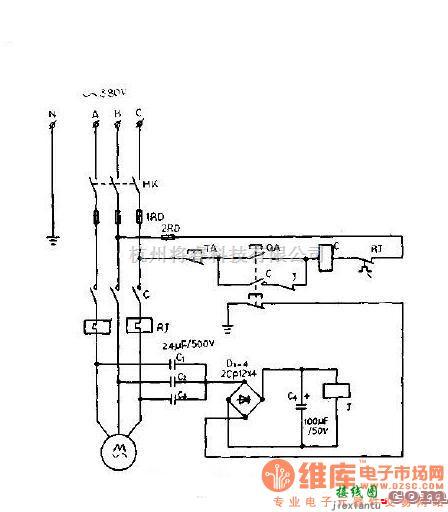 控制电路中的一种节电式三相异步电动机断相保护器  第1张