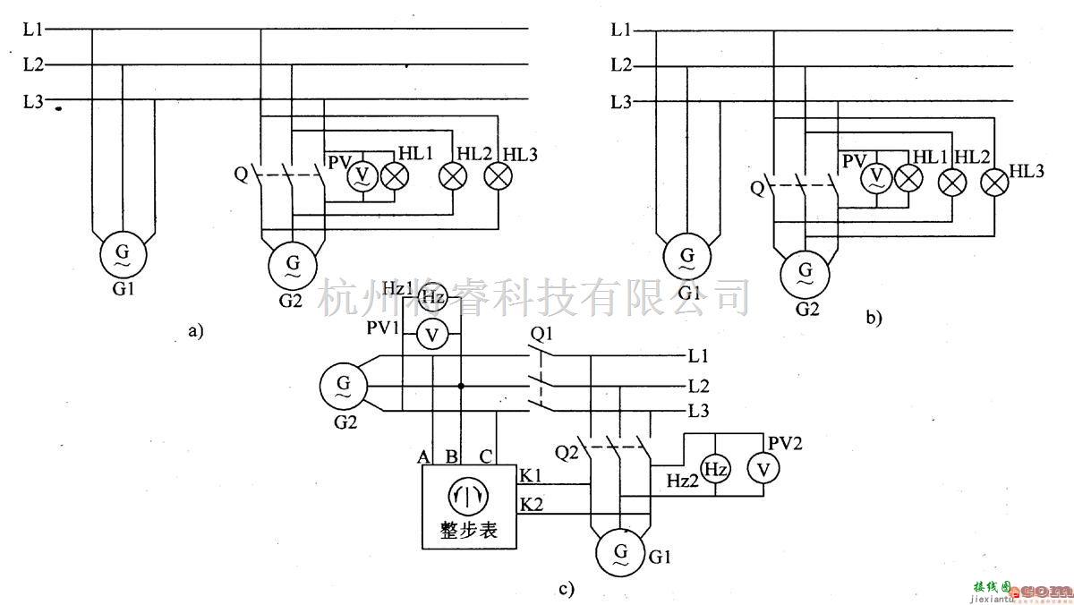 电机控制专区中的准同期并网控制电路  第1张