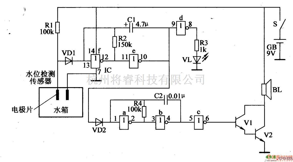 报警控制中的水位检测器  第1张