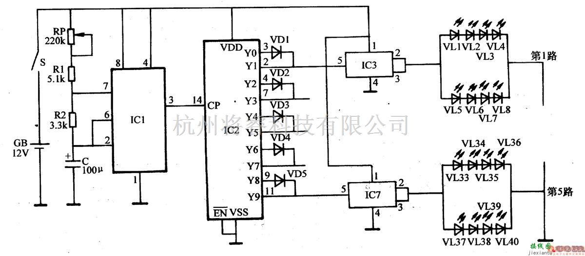 灯光控制中的LED节日彩灯控制器 一  第1张